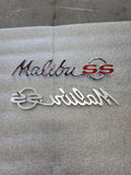 64 Chevelle Rear Quarter Emblem Billet Aluminum - Malibu SS